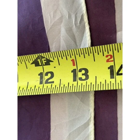 Vintage Vera Neumann Stripe Long Rectangle w Fringe Neck Scarf 13" x 66" - Picture 6 of 6